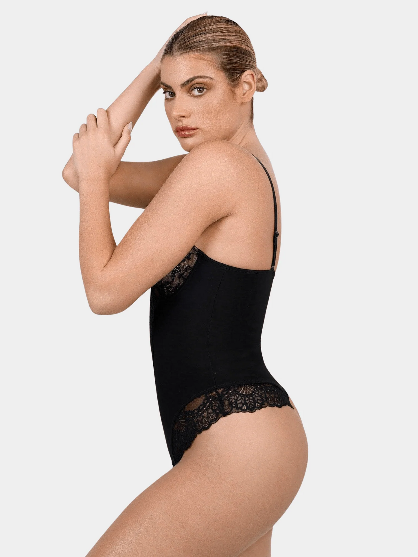 Body Gainant Sculptant à Dentelle